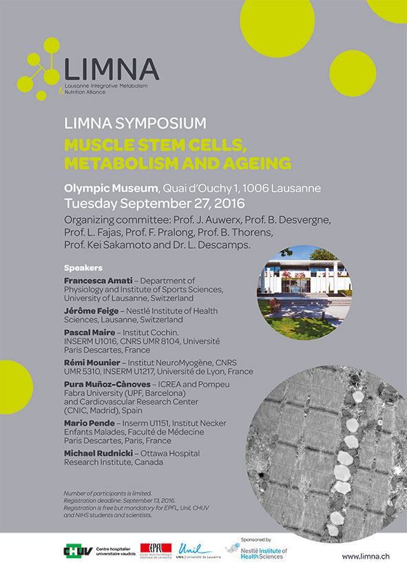 Thematic LIMNA Symposium – Muscle Stem Cells, Metabolism & Aging